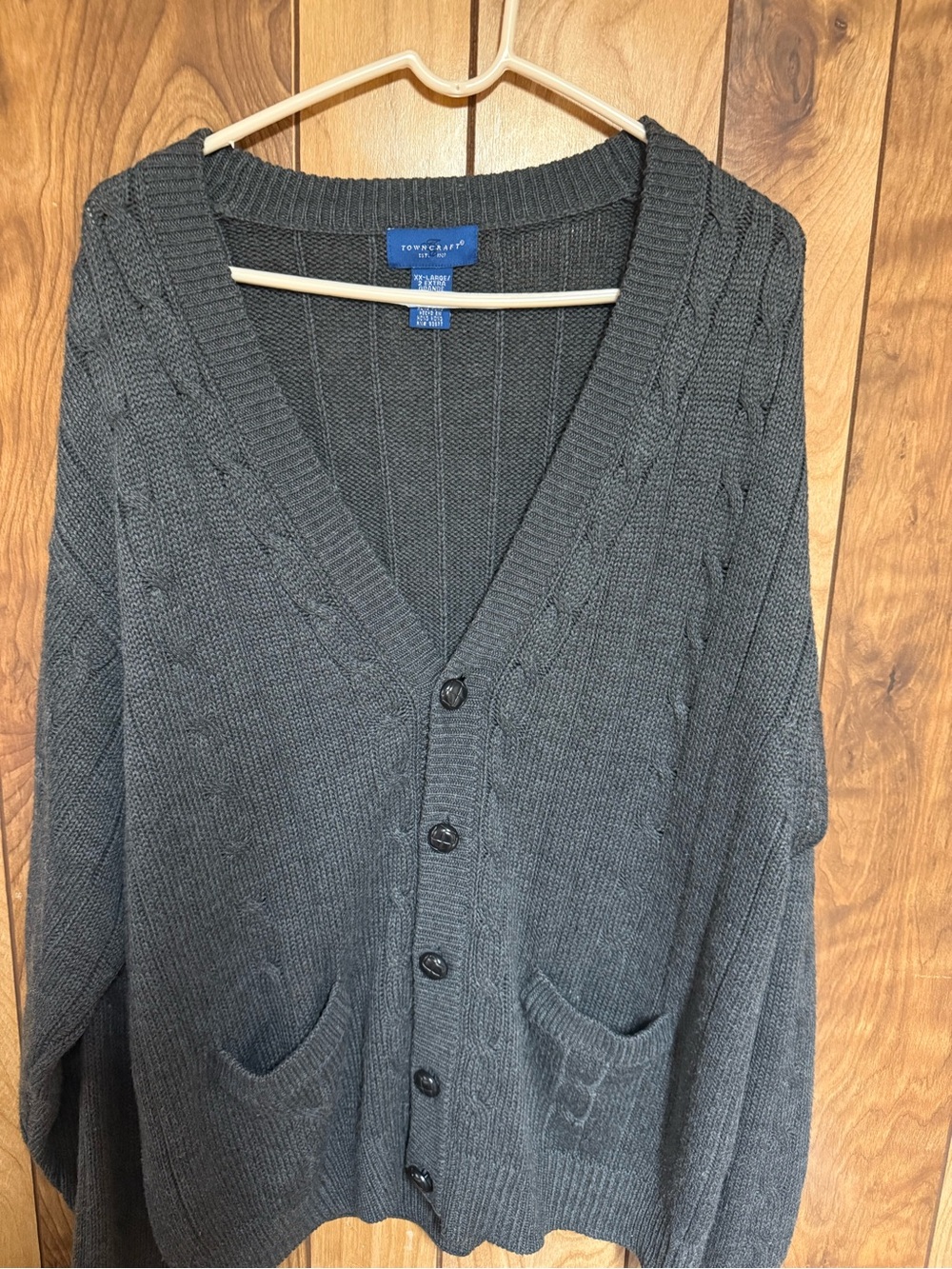 Plus size grey cardigan